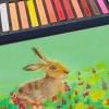 imageArtecho 12pcs Neon Soft Pastels Square Chalk for Drawing Blending Layering Shading Pastels Art Supplies24 colors long