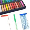 imageArtecho 12pcs Neon Soft Pastels Square Chalk for Drawing Blending Layering Shading Pastels Art Supplies24 colors long