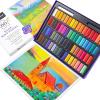 imageArtecho 12pcs Neon Soft Pastels Square Chalk for Drawing Blending Layering Shading Pastels Art Supplies64 colors short