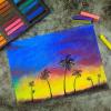 imageArtecho 12pcs Neon Soft Pastels Square Chalk for Drawing Blending Layering Shading Pastels Art Supplies70 colors long