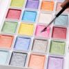 imageArtecho 28 Metallic Watercolor Paint Set Glitter Colors SemiMoist Pearlescent Water color Ideal for Beginners and Artists28 colors