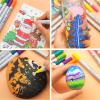 imageArtecho Acrylic Paint Markers 60 Colors Acrylic Paint Pens with Brush Tip and Fine Tip for Stone Rock Painting Paper Pumpkin Wood Egg Canvas Ceramic Fabric leather Glass DIY Crafts72 Colors 36Pcs