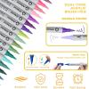 imageArtecho Acrylic Paint Markers 60 Colors Acrylic Paint Pens with Brush Tip and Fine Tip for Stone Rock Painting Paper Pumpkin Wood Egg Canvas Ceramic Fabric leather Glass DIY Crafts72 Colors 36Pcs