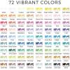 imageArtecho Acrylic Paint Markers 72 Colors with Bag Acrylic Paint Pens with Brush Tip and Fine Tip for Stone Rock Painting Paper Pumpkin Wood Egg Canvas Ceramic Fabric leather Glass72 Colors