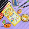 imageArtecho Acrylic Paint Markers 72 Colors with Bag Acrylic Paint Pens with Brush Tip and Fine Tip for Stone Rock Painting Paper Pumpkin Wood Egg Canvas Ceramic Fabric leather Glass48 Colors