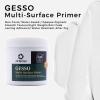 imageArtecho Black Gesso 169oz  500ml Gesso Primer for Acrylic Paintingwhite