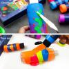 imageArtecho Neon Paint 6 Colors 60 ml  2 oz Acrylic Paint for Decoration Art Painting Outdoor and Indoor Art Craft Supplies for Canvas Rock Wood Waterproof Rich PigmentsGlowNeon6 colors