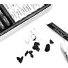 imageArtecho Oil Pastels Set of 48 Colors Soft Oil Pastels for Art Painting Drawing Blending Art Supplies for Artists Beginners Students Teachers 10 x 70 mmWhite and Black