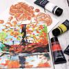 imageArtecho Professional Acrylic Paint Set 20 Primary Colors 120ml  405oz Tubes Art Craft Paints for Canvas Rock Stone Wood Fabric Art Supplies7 Basic Colors
