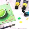 imageArtecho Professional Acrylic Paint Set 20 Primary Colors 120ml  405oz Tubes Art Craft Paints for Canvas Rock Stone Wood Fabric Art Supplies8 Basic Colors