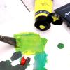imageArtecho Professional Acrylic Paint White and Black 120ml  405oz Tubes Art Craft Paints for Canvas Rock Stone Wood Fabric Art SuppliesLamp Black