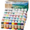 imageArtecho Acrylic Paint Set 48 Colors 2oz59ml Art Craft Paint for Art Supplies Canvas Rocks Wood Fabric and Ceramic Non Toxic Paint for Artists Students Beginners and Adults48Colors
