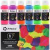 imageArtecho Neon Paint 6 Colors 60 ml  2 oz Acrylic Paint for Decoration Art Painting Outdoor and Indoor Art Craft Supplies for Canvas Rock Wood Waterproof Rich PigmentsNeon6 colors