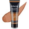 imageArtecho Professional Acrylic Paint White and Black 120ml  405oz Tubes Art Craft Paints for Canvas Rock Stone Wood Fabric Art SuppliesBrown