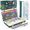 imageArtecho Watercolor Paint Set 50 Colors Travel Watercolor Set with Watercolor Papers and Brushes Ideal for Amateur Hobbyists Painting Lovers and Artists128 Colors