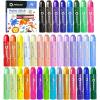 imageTempera Paint Sticks 36 Colors Washable Paint Sticks for Kids Including 12 Vibrant Colors 12 Pastel Colors 6 Neon Colors and 6 Metallic Colors36 Colors Vibrant  Neon  Metallic  Pastel