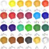 imageArtecho Blue Acrylic Paint Cerulean Blue Paint 120ml  405oz Tubes Art Craft Paints for Canvas Rock Stone Wood Fabric Art Supplies24 Basic Colors