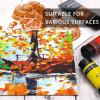 imageArtecho Professional Acrylic Paint Set 20 Primary Colors 120ml  405oz Tubes Art Craft Paints for Canvas Rock Stone Wood Fabric Art SuppliesPearl White