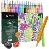 imageArtecho Acrylic Paint Markers 36 Colors 07mm Extra Fine Tip Paint Pens for Rock Painting Ceramic Fabric Canvas Wood Glass Art Supplies