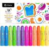 imageArtecho Tempera Paint Sticks 12 Neon Colors Washable Paint Sticks12 Neon Colors