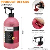 image:imageArtecho Orange Glow in the Dark Acrylic Paint 500ml  17oz Large Bottle  Semi Glossy Finish High Pigment Rich Color Craft Paint for Canvas Rocks Wood Fabric Ceramic NonToxicScarlet Red