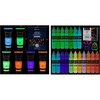 image:imageArtecho Glow in the Dark Acrylic Paint Set  18 Colors x 11ml 037oz amp 6 Colors x 120 ml 4 oz