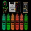 image:imageArtecho Glow in the Dark Acrylic Paint Set  6 Colors x 11ml 037oz  NonToxic Waterproof Art Supplies for Canvas Rock Wood Fabric  Rich Pigment Craft Paint for Adults amp Hobbyists037 Fl Oz Pack of 6