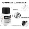 image:imageArtecho 12 Colors Acrylic Leather Paint 1oz Set Leather Paint for Shoes Sneakers Boots Bags Sofa Jackets and Furniture  Will Not Crack or Peel MixableWhite