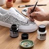 image:imageArtecho 12 Colors Acrylic Leather Paint 1oz Set Leather Paint for Shoes Sneakers Boots Bags Sofa Jackets and Furniture  Will Not Crack or Peel MixableBlack