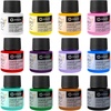 image:imageArtecho 12 Colors Acrylic Leather Paint 1oz Set Leather Paint for Shoes Sneakers Boots Bags Sofa Jackets and Furniture  Will Not Crack or Peel Mixable12 Colors Set