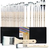 image:image32 Pcs Acrylic Paint Brushes Set amp Artecho Scarlet Red Acrylic Paint 1000ml  338 fl oz Pump Dispenser