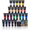 image:imageArtecho Professional Acrylic Paint Set 24 Basic Colors Tubes 60ml  202oz amp 32 PCS Paint Brushes