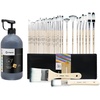 image:image32 Pcs Acrylic Paint Brushes Set amp Artecho Mars Black Acrylic Paint 1000ml  338 fl oz Pump Dispenser