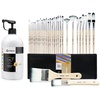 image:image32 Pcs Acrylic Paint Brushes Set amp Artecho Titanium White Acrylic Paint 1000ml  338 fl oz Pump Dispenser