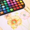 image:imageArtecho 48 Colors Watercolor Paint Set with 10 Paint Brushes A5 Watercolor Paper Pad and 2 Watercolor Pens Washable Water Colors Paint Adult Set48 colors