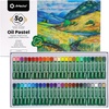 image:imageArtecho Oil Pastels Set of 50 Colors 8 x 60 mm amp 50pcs Soft Pastels 48 Colors Including 4 Fluorescent Colors