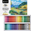 image:imageArtecho Oil Pastels Set of 120 PCS 8 x 60 mm  Soft Oil Pastels for Art Painting Drawing Blending Art Supplies for Artists Beginners Students Teachers50 Basic Colors