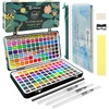 image:imageArtecho Watercolor Paint Set 72 Colors Travel Watercolor Set with Watercolor Papers and Brushes Ideal for Amateur Hobbyists Painting Lovers and Artists168 Colors