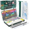 image:imageArtecho Watercolor Paint Set 72 Colors Travel Watercolor Set with Watercolor Papers and Brushes Ideal for Amateur Hobbyists Painting Lovers and Artists128 Colors