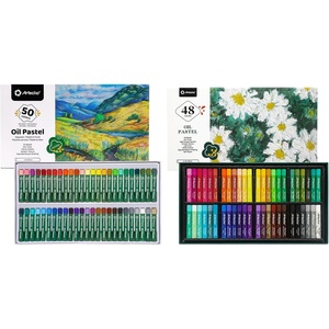 image:imageArtecho Oil Pastels Set of 50 Colors 8 x 60 mm amp 48 Colors10 x 70 mm