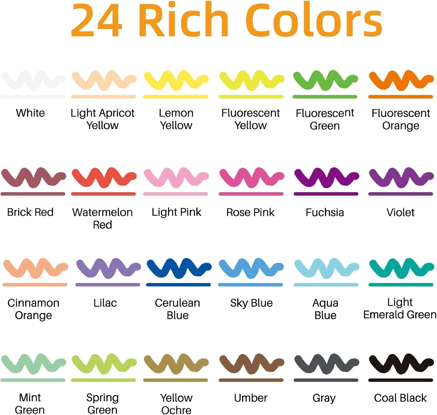 image:imageArtecho 24 Colors Liquid Chalk Markers with 6mm Reversible Tip Pens  Nontoxic amp Erasable Chalk Pens with BulletChisel Tips Perfect for Glass Windows Cars Blackboards amp Bistro Signs24 Colors