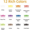 image:imageArtecho 24 Colors Liquid Chalk Markers with 6mm Reversible Tip Pens  Nontoxic amp Erasable Chalk Pens with BulletChisel Tips Perfect for Glass Windows Cars Blackboards amp Bistro Signs4 Pcs White