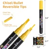 image:imageArtecho 24 Colors Liquid Chalk Markers with 6mm Reversible Tip Pens  Nontoxic amp Erasable Chalk Pens with BulletChisel Tips Perfect for Glass Windows Cars Blackboards amp Bistro Signs24 Colors