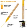 image:imageArtecho Dual Tip Acrylic Paint Pen Black 5pcs setFine Tip and Brush Tip  Ideal for Rock Painting Stone Wood Paper Canvas Ceramic Glass Fabric amp DIY Crafts12 Colors Glitter