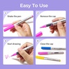 image:imageArtecho Dual Tip Acrylic Paint Pen Black 5pcs setFine Tip and Brush Tip  Ideal for Rock Painting Stone Wood Paper Canvas Ceramic Glass Fabric amp DIY Crafts48 Colors Automatic Ink Control