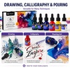 image:imageArtecho Acrylic Ink Set 6 Colors 20ml Dropper Bottles  Highflow acrylic ink for drawing calligraphy amp pouring18 primary colors