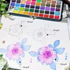 image:imageArtecho 50Color Watercolor Paint Set Compact Travel Tin Case Pack of 2
