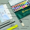 image:imageArtecho 50Color Watercolor Paint Set Compact Travel Tin Case Pack of 2
