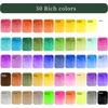 image:imageArtecho 50Color Watercolor Paint Set Compact Travel Tin Case Pack of 2