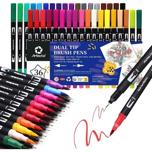 image:imageArtecho 12pcs Black Colors Dual Tip Markers for Drawing36 colors